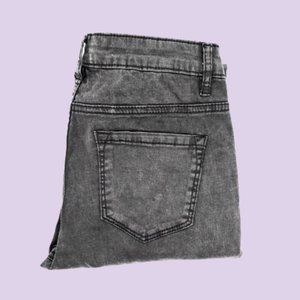 B L A C K  ACID WASH skinny jeans | SIRENS